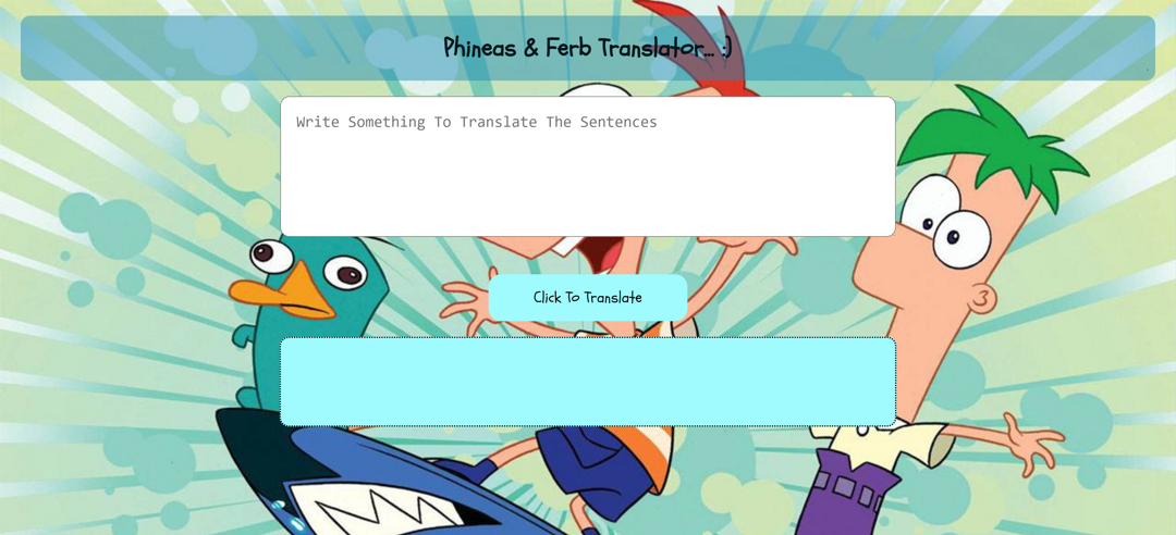 Phineas & Ferb Translator